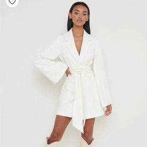 Pretty Lavish White Anika Blazer Dress